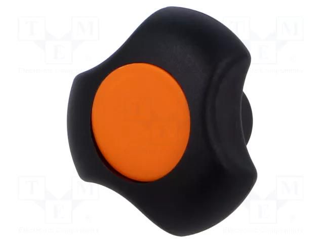 Knob; Ø: 40mm; Int.thread: M6; 13.5mm; H: 25mm; technopolymer PA ELESA+GANTER EG-167835-C2