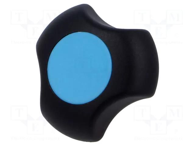 Knob; Ø: 40mm; Int.thread: M6; 13.5mm; H: 25mm; technopolymer PA ELESA+GANTER EG-167835-C5