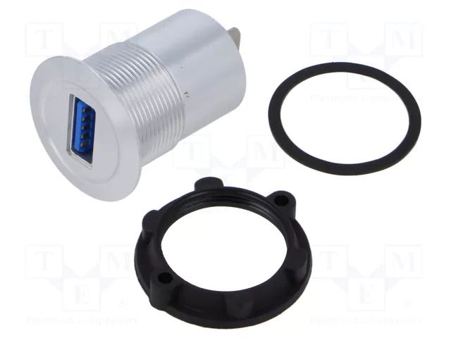 Adapter; USB A socket,USB C plug; Thread: M22; 1÷10mm ONPOW USB-18