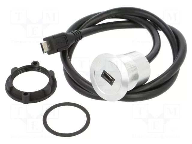 Adapter cable; USB B micro socket,USB B micro plug; USB 2.0 ONPOW MICRO-USB-04