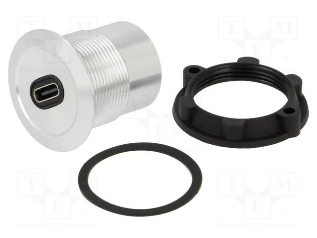 Adapter; USB C socket,both sides; USB 3.1; Thread: M22; 1÷10mm ONPOW USBC-01