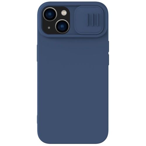 Nillkin CamShield Silky Silicone Case iPhone 14 Plus Case with Camera Protector Blue, Nillkin 6902048249301 6902048249301
