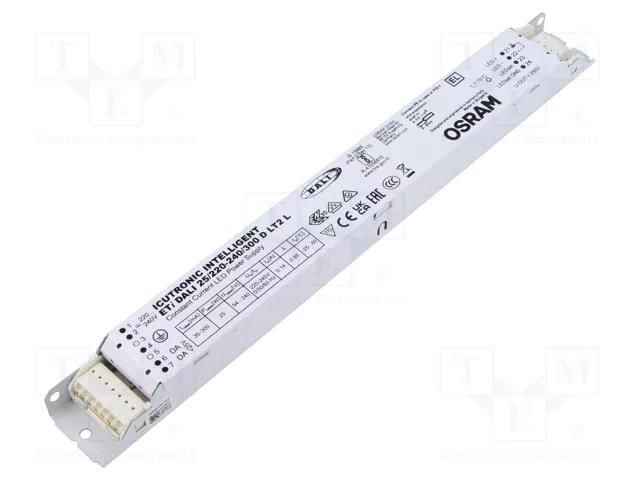 Power supply: switching; LED; 25W; 54÷240VDC; 35÷300mA; 220÷240VAC ams OSRAM 4062172053280