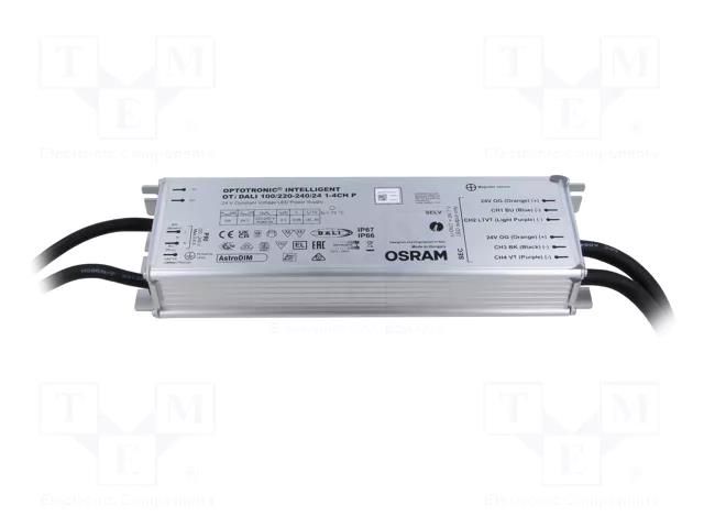 Power supply: switching; LED; 100W; 24VDC; 220÷240VAC; IP66,IP67 ams OSRAM 4062172119191