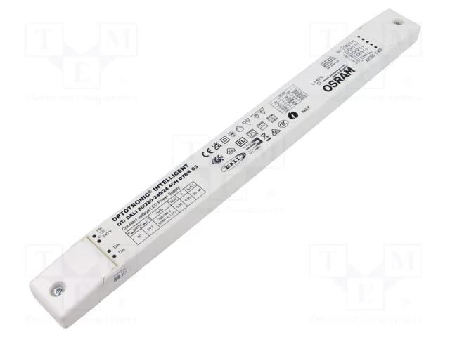 Power supply: switching; LED; 80W; 24VDC; 220÷240VAC; IP20; 93% ams OSRAM 4062172274302