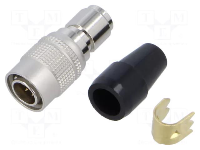 Connector: circular; HR10; push-pull; plug; 2A; gold-plated; PIN: 6 HIROSE HR10A-7P-6P-74