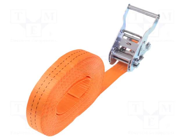 Fastening belt; L: 10m; Width: 35mm; orange; 2000kg HILLS CARGO SECUREMENT GMP2T10MOPASH