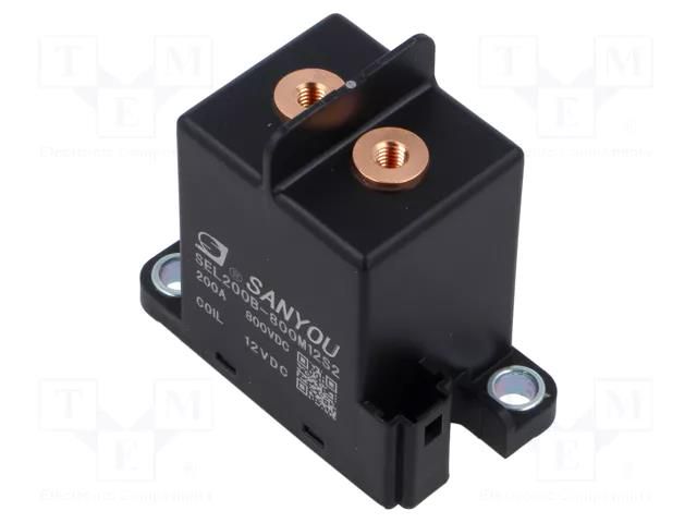 Relay: electromagnetic; SPST-NO; Ucoil: 12VDC; 200A; SEL200B; panel SANYOU SEL200B-800M12S1