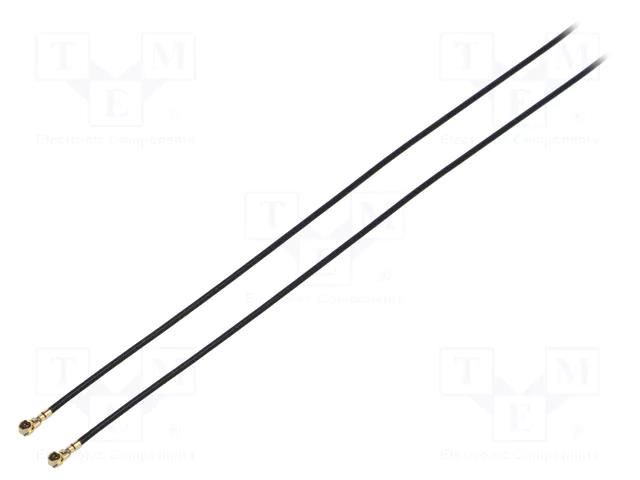 Cable; Colour: black; Len: 0.2m; Wire dia: 35mm; Type: angled HIROSE UFL2LPA088Y2TA200