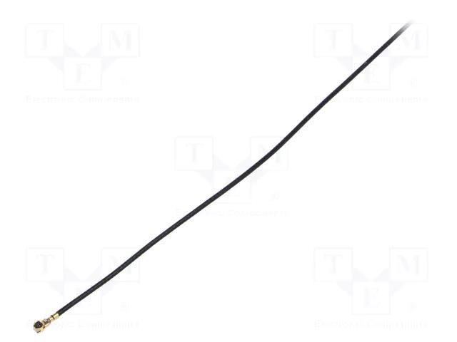 Cable; Colour: black; Len: 0.5m; Wire dia: 35mm; Type: angled HIROSE UFL2LPA088Y2TA500