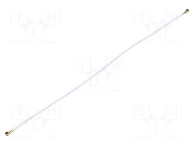 Cable; Colour: white; Len: 0.2m; Wire dia: 35mm; Type: angled HIROSE UFL2LPA088Y3TA200