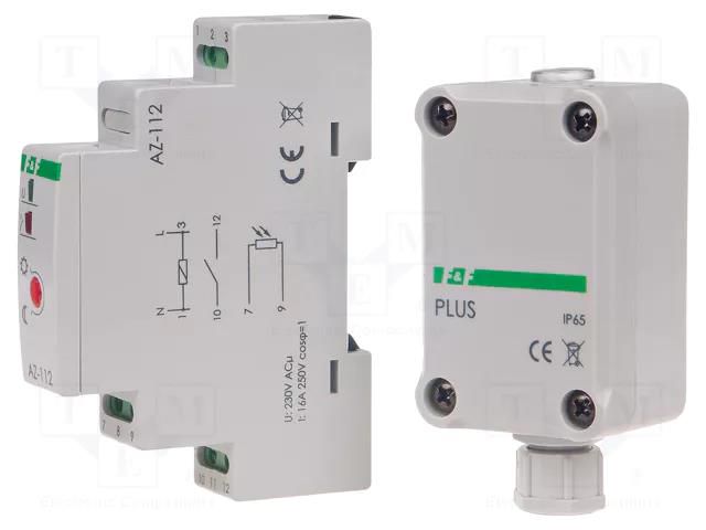 Twilight switch; for DIN rail mounting; 21÷27VAC; 21÷27VDC; 16A F&F AZ-112-PLUS-24V
