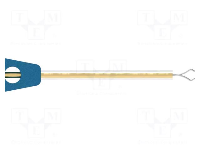 Clip-on probe; pincers type; 500mA; 60VDC; blue; 0.8mm; 30VAC ELECTRO-PJP PJP6800-BL