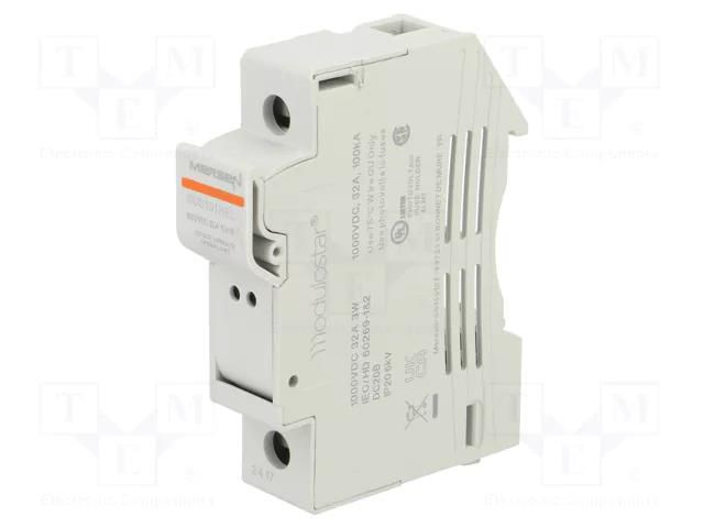 Fuse base; 10x38mm; for DIN rail mounting; 1kV; Poles: 1 MERSEN K1062724