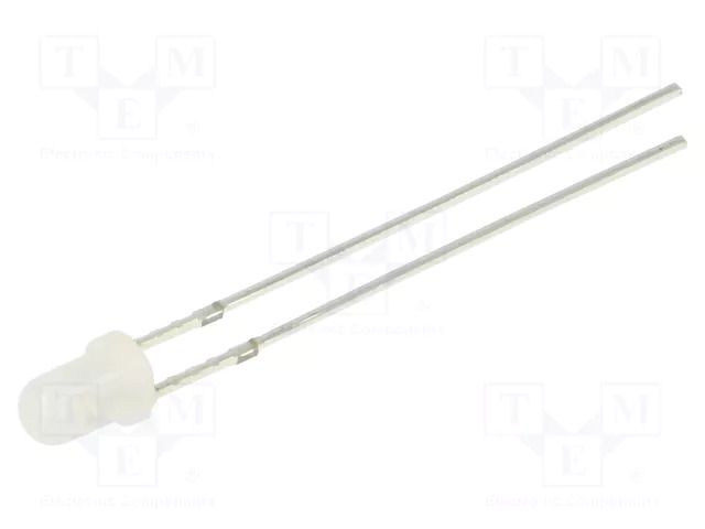 LED; yellow green; 3mm; 45÷68mcd; 30°; Front: convex; 1.8÷2.6VDC OPTOSUPPLY OSGGH23132A