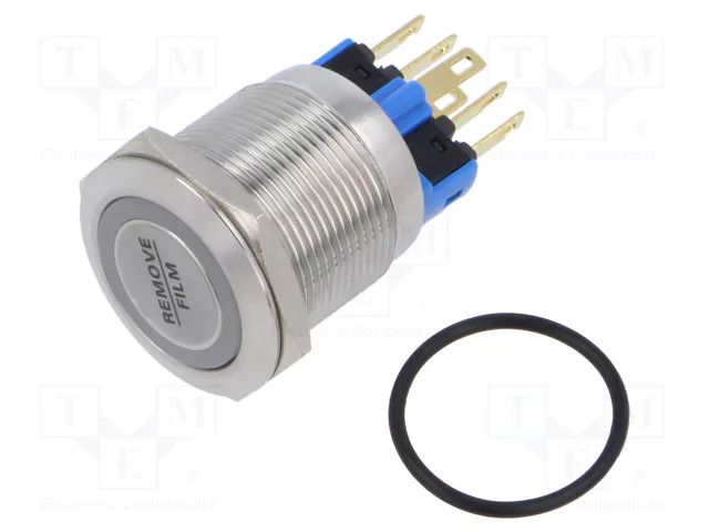 Switch: vandal resistant; Pos: 2; SPST-NO + SPST-NC; 2A/48VDC E-SWITCH PV7F2T0SS-335