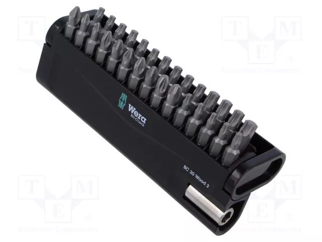 Kit: screwdriver bits; Phillips,Pozidriv®,Torx®; Holder: C6,3mm WERA WERA.05057438001