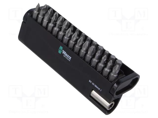 Kit: screwdriver bits; Overall len: 25mm; Mounting: 1/4" (C6,3mm) WERA WERA.05057440001
