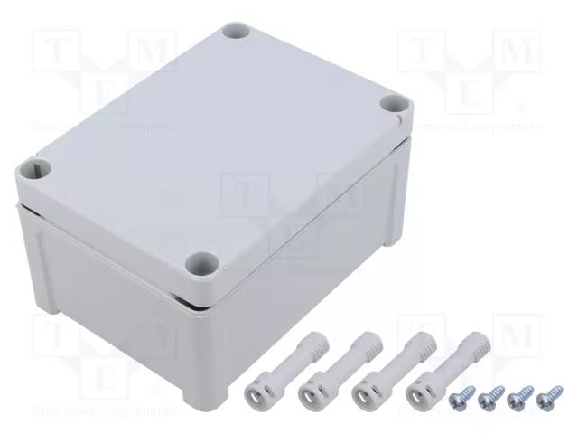 Enclosure: multipurpose; X: 95mm; Y: 130mm; Z: 65mm; TEMPO; grey; IP65 FIBOX TPC131007
