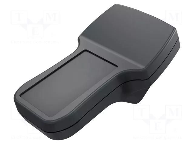 Enclosure: for display; X: 106mm; Y: 187mm; Z: 50mm; polyamide; black ROSE ROSE-27020201