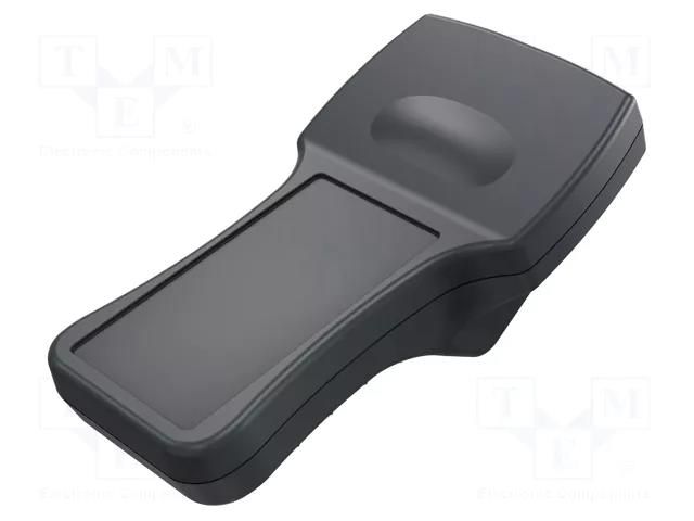 Enclosure: for display; X: 116mm; Y: 220mm; Z: 51mm; polyamide; black ROSE ROSE-27020401