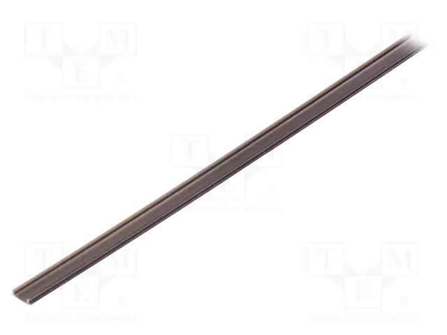 Cover for LED profiles; black; 2m GTV Poland GTV-OSCLGLAXM-BK-2
