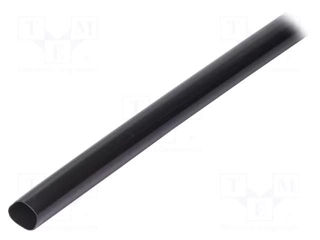 Heat shrink sleeve; glued; 3: 1; 35mm; L: 1m; black; Temp: -25÷125°C RADPOL RPKH1-35/12X1-C