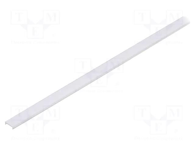 Cover for LED profiles; transparent; 1m; Kind of shutter: C3 TOPMET TOP-F1000116