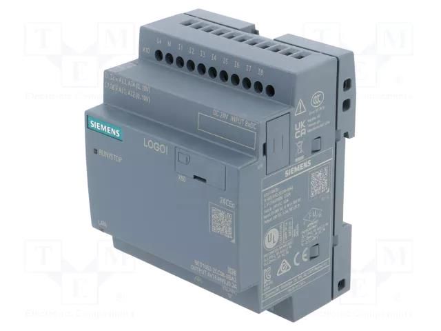 Programmable relay; OUT 1: 24VDC/300mA; IN: 8; Analog in: 4; OUT: 4 SIEMENS 6ED1052-2CC08-0BA2