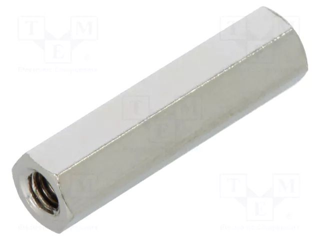 Screwed spacer sleeve; 20mm; Int.thread: M3; hexagonal; brass ESSENTRA ESS-20069360
