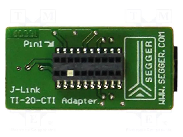 Adapter: extension module; 20pin cTI,JTAG 20pin; Kit: adapter SEGGER MICROCONTROLLER TI-CTI-20-ADAPTER