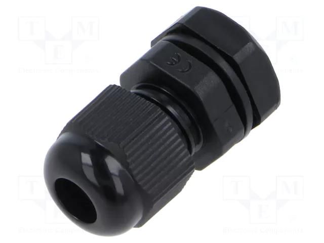 Cable gland; M12; 1.5; polyamide; black KRADEX ZCG-M12-6-PA66