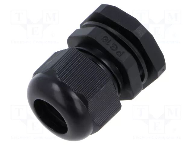 Cable gland; PG16; polyamide; black KRADEX ZCG-PG16-14-PA66