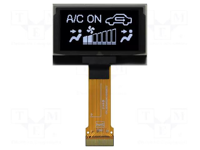 Display: OLED; graphical; 1.54"; 128x64; Dim: 42.04x27.22x1.41mm RAYSTAR OPTRONICS REX012864AHWPP3N0