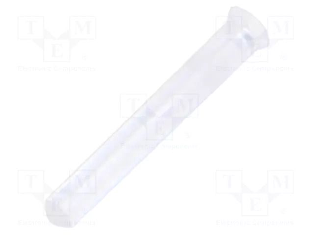 Fiber for LED; Ø1.3mm; L: 7mm; round; Front: flat; straight; PLPC1 BIVAR PLPC1-7MM