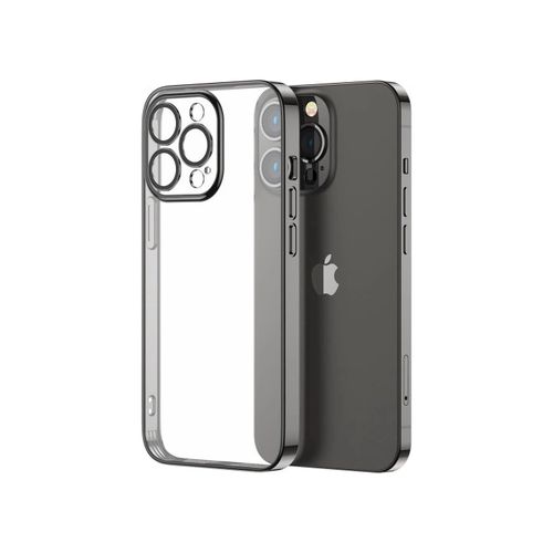 Joyroom 14Q Case case for iPhone 14 Plus case cover with metallic frame black (JR-14Q3-black), Joyroom 6956116733919 6956116733919