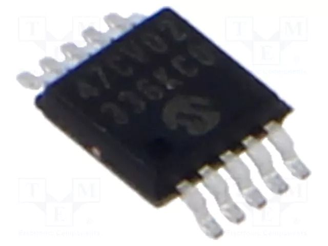 IC: D/A converter; 8bit; 3.4Msps; Ch: 2; 1.8÷5.5V; MSOP10; -40÷125°C MICROCHIP TECHNOLOGY MCP47CVB02-E/UN