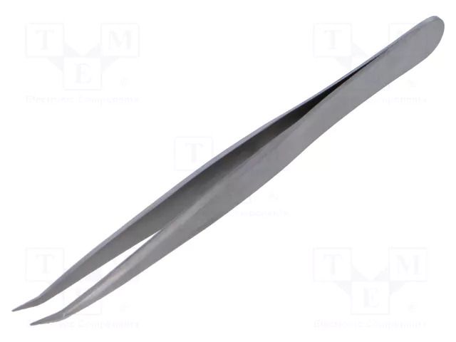 Tweezers; 110mm; for precision works; Blades: curved WELLER WEL.3CBS