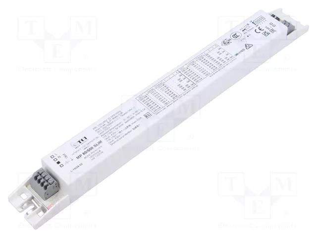 Power supply: switching; LED; 30÷210VDC; 350÷500mA; 220÷240VAC TCI 122214I