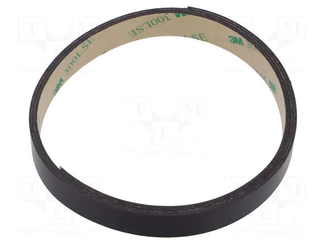 Tape: magnetic; W: 12mm; L: 1m; Thk: 0.84mm; acrylic; brown; -40÷71°C 3M 3M-1316-12-1