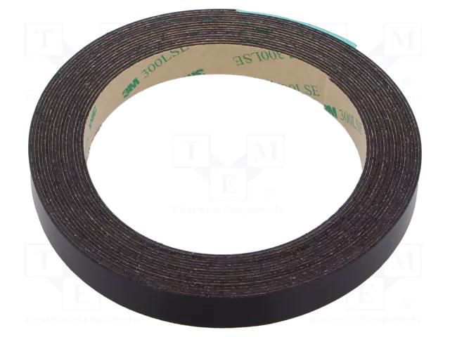 Tape: magnetic; W: 12mm; L: 5m; Thk: 0.84mm; acrylic; brown; -40÷71°C 3M 3M-1316-12-5