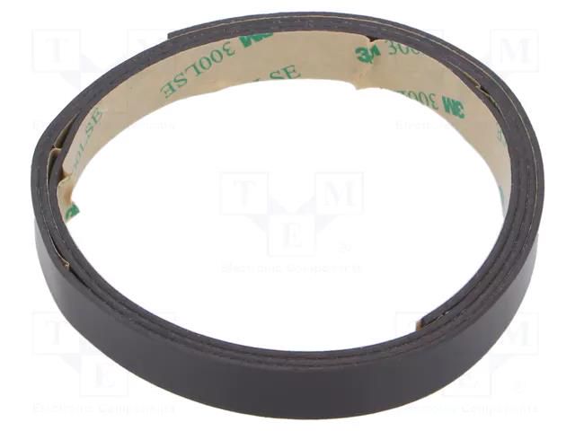 Tape: magnetic; W: 12mm; L: 1m; Thk: 1.55mm; caoutchouc; -40÷71°C 3M 3M-1317-12-1