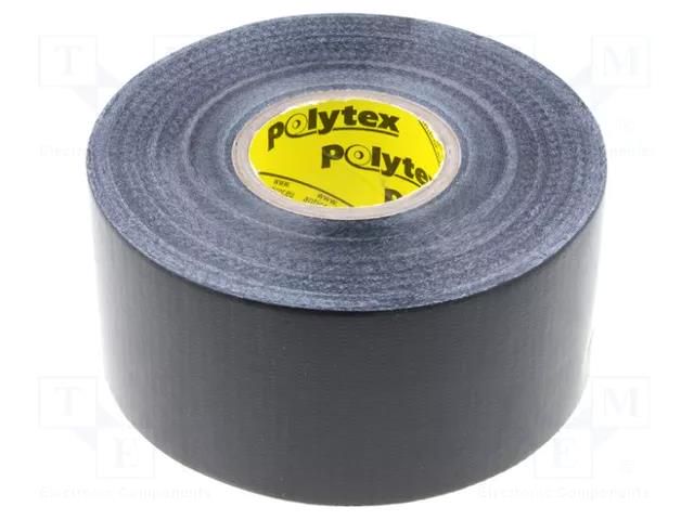Tape: duct; W: 48mm; L: 25m; Thk: 0.25mm; black; natural caoutchouc ANTICOR ANC-118-48-25BK