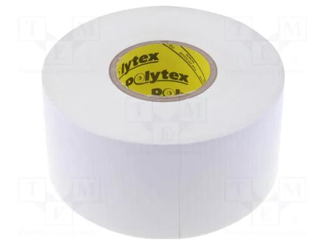 Tape: duct; W: 48mm; L: 25m; Thk: 0.25mm; white; natural caoutchouc ANTICOR ANC-118-48-25WH