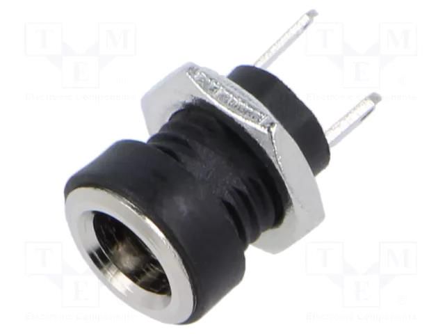 Connector: DC supply; socket; female; 5.5/2.1mm; soldering; 2A LUMBERG 1614-23