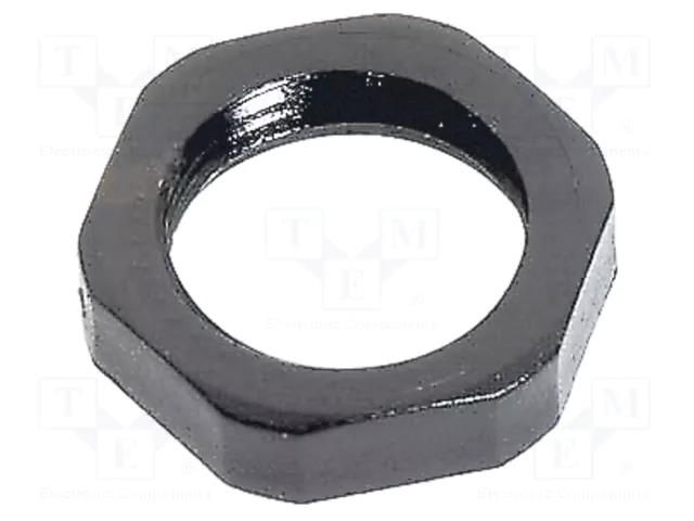 Nut; Lock nut (plastic); Thread: PG13,5 HARTING 21010000007