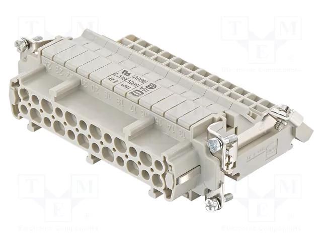 Connector: HDC; contact insert; female; Han E® AV; PIN: 24; 24+PE HARTING 09330244735