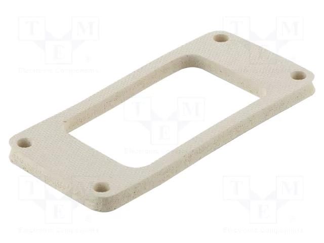 Gasket; Han® M; zinc alloy; Gasket: FPM; Colour: black; -40÷125°C HARTING 09370009942