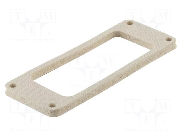 Gasket; Han® M; zinc alloy; Gasket: FPM; Colour: black; -40÷125°C HARTING 09370009943