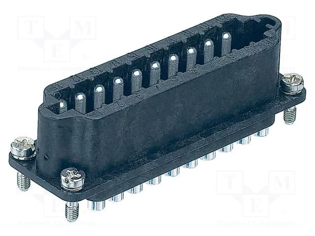 Connector: HDC; contact insert; female; Staf®; 10A; 25V; PIN: 20 HARTING 09700202621
